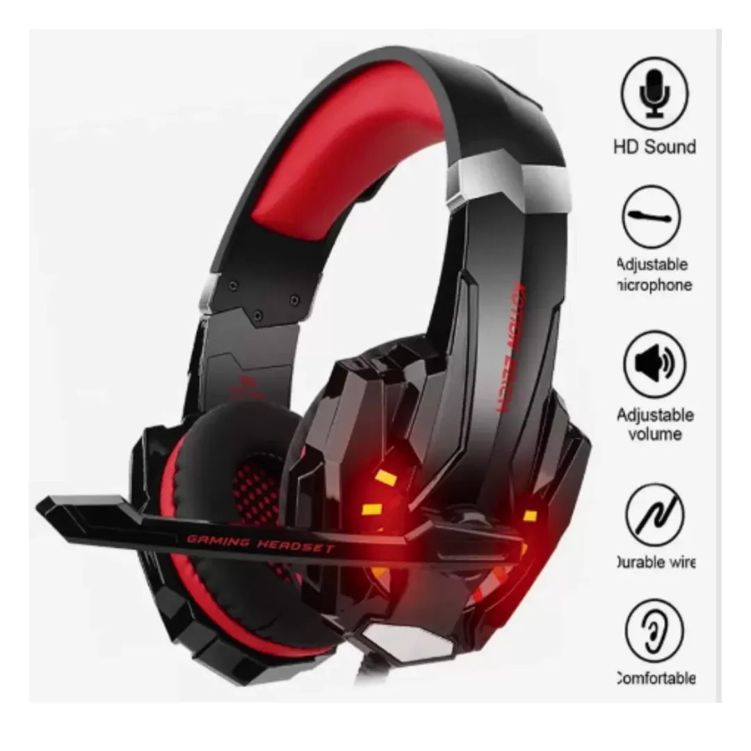 KOTION EACH auriculares estéreo para videojuegos G9000 con luz LED